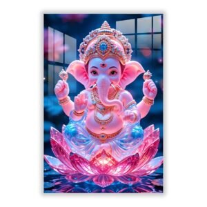 cute-ganesha-acrylic-wall-art-frame Cute Ganesha Acrylic Wall Art Frame