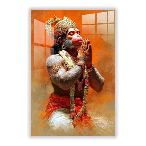Hanuman ji Blessings Acrylic Wall Art Frame