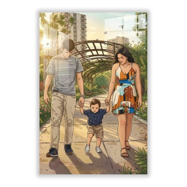 Ghibli Style Art AI Prompt Acrylic Frame