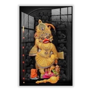 kashtbhanjan-hanuman-ji-acrylic-wall-art-frame Kashtbhanjan Hanuman Ji Acrylic Wall Art Frame