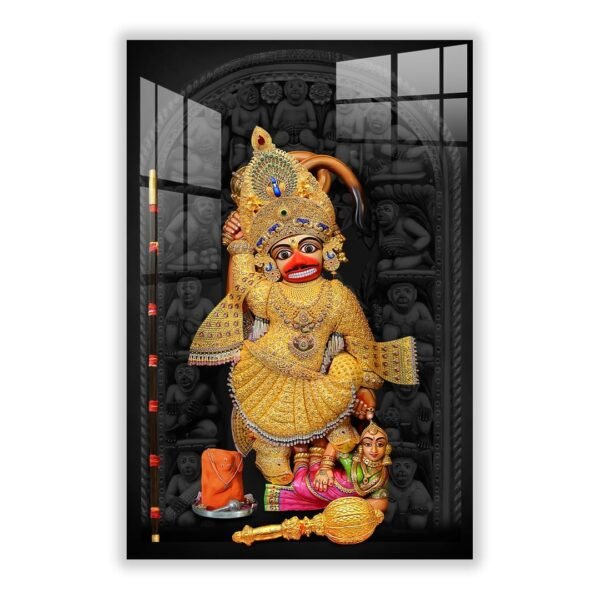 Kashtbhanjan Hanuman Ji Acrylic Wall Art Frame