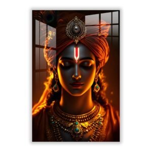 krishna-calm-face-acrylic-wall-art-frame Krishna Calm Face Acrylic Wall Art Frame