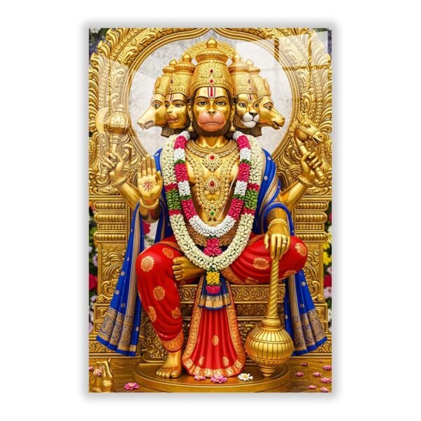 Panchmukhi Hanuman Acrylic Wall Art Frame