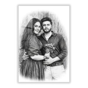 Pencil Art AI Prompt Acrylic Frame