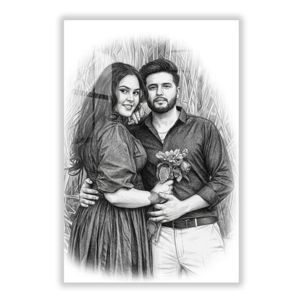 pencil-art-ai-prompt-acrylic-frame Pencil Art AI Prompt Acrylic Frame